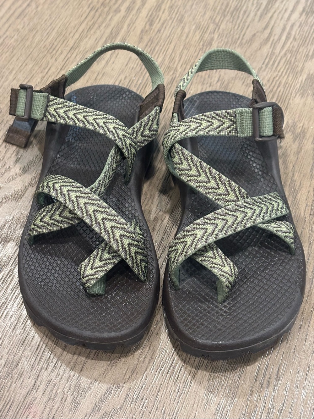 Chaco ZX/2 Classic Sandals Women’s Size 7 Green Black Adjustable Sport